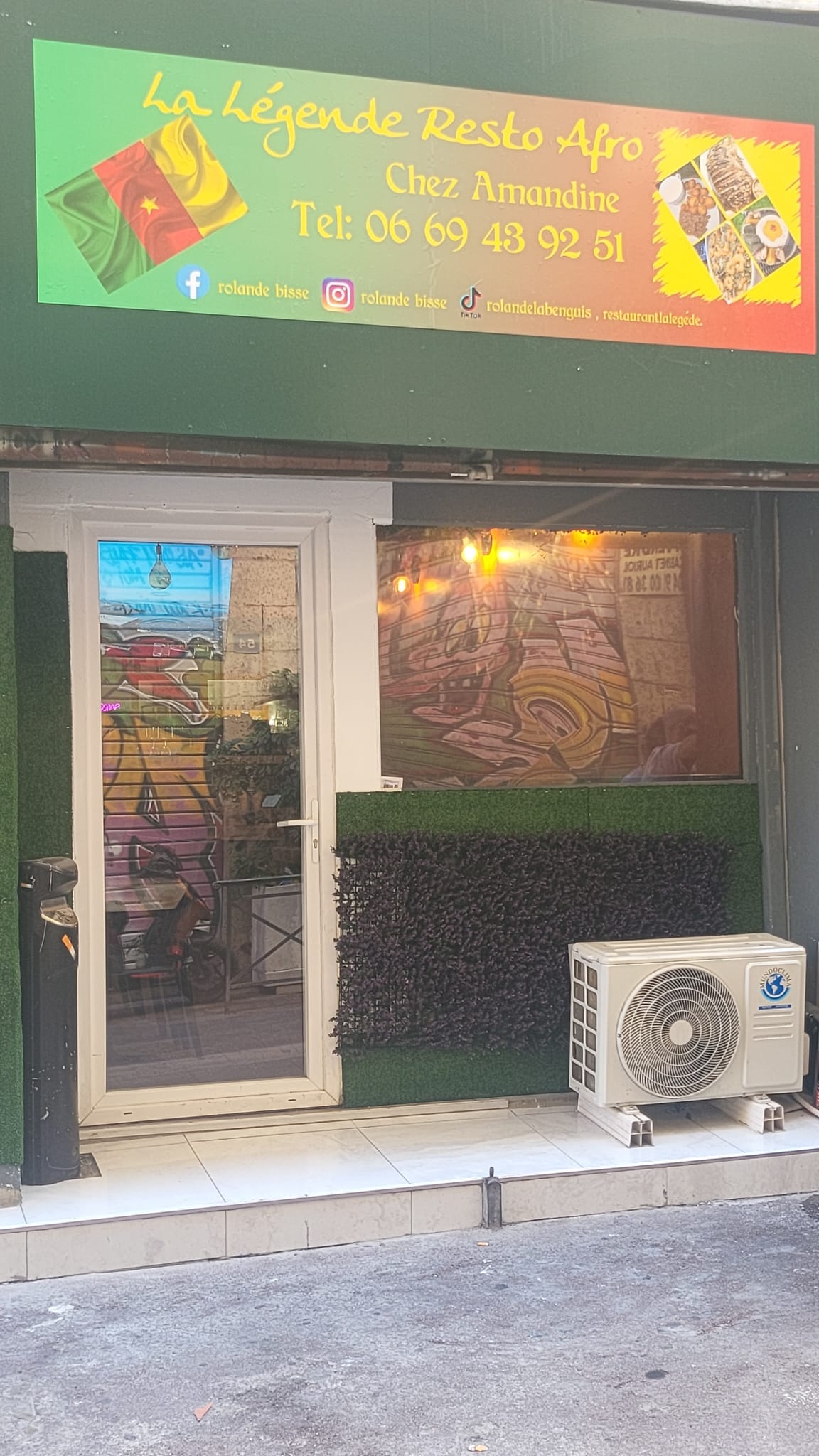 Devanture du restaurant